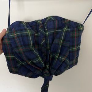 Plaid Flannel Crop Top